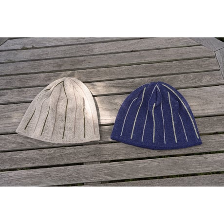 NOROLL / TWO FACE WASHI BEANIE / BLUE