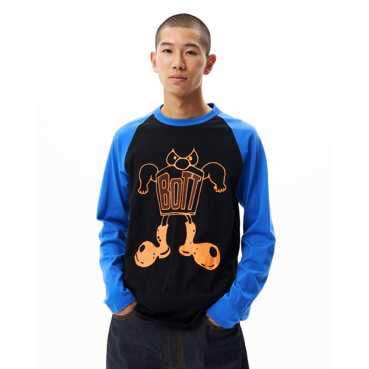 BoTT / BIG BOOTS RAGLAN L/S TEE / BLACK | Sopho