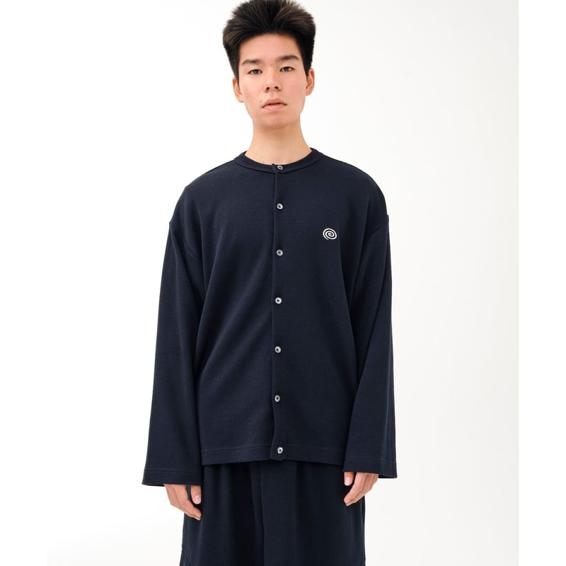 SOL soonerorlater / WAFFLE CREWNECK CARDIGAN /