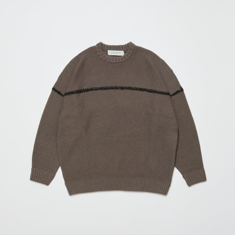 BAL / STITCHED DROP SHOULDER SWEATER / COCOA