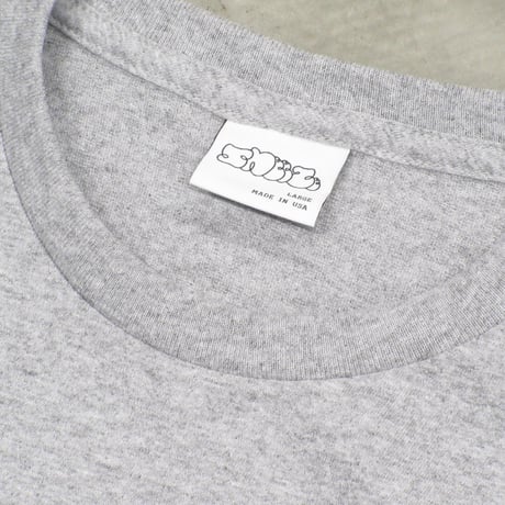 SNEEZE MAGAZINE / DIGI CAMO LS LOGO TEE / HEATHER GREY