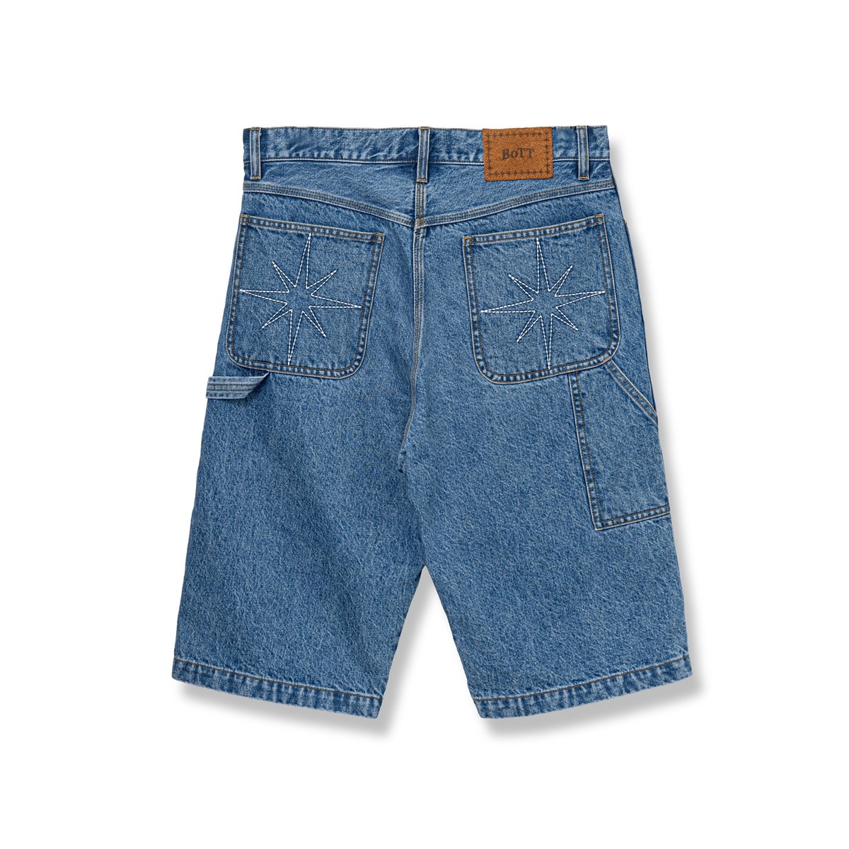 BoTT / SPARKLE DENIM PAINTER SHORT / WASHED BLU