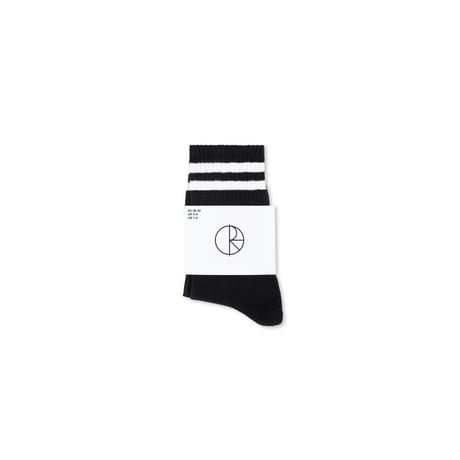 POLAR SKATE CO. / RIB SOCKS HAPPY SAD / BLACK