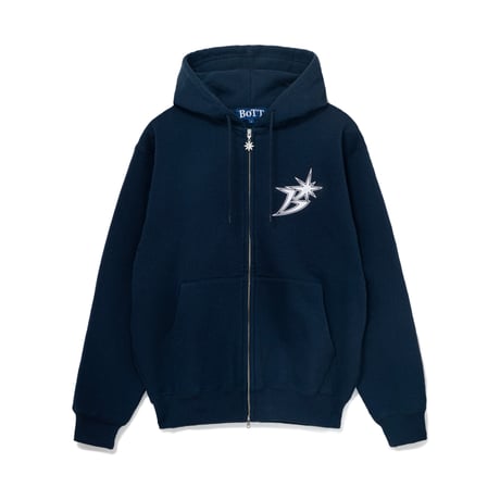 BoTT / B LOGO ZIP HOODIE / NAVY