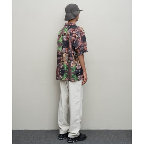 BAL / COLLAGE LYOCELL SS SHIRT / BLACK