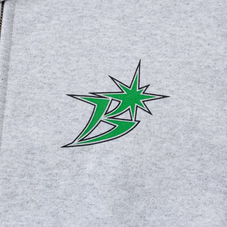 BoTT / B LOGO ZIP HOODIE / ASH
