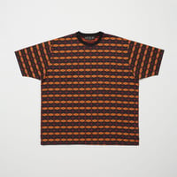 BAL / JACQUARD CREW NECK TEE / BLACK