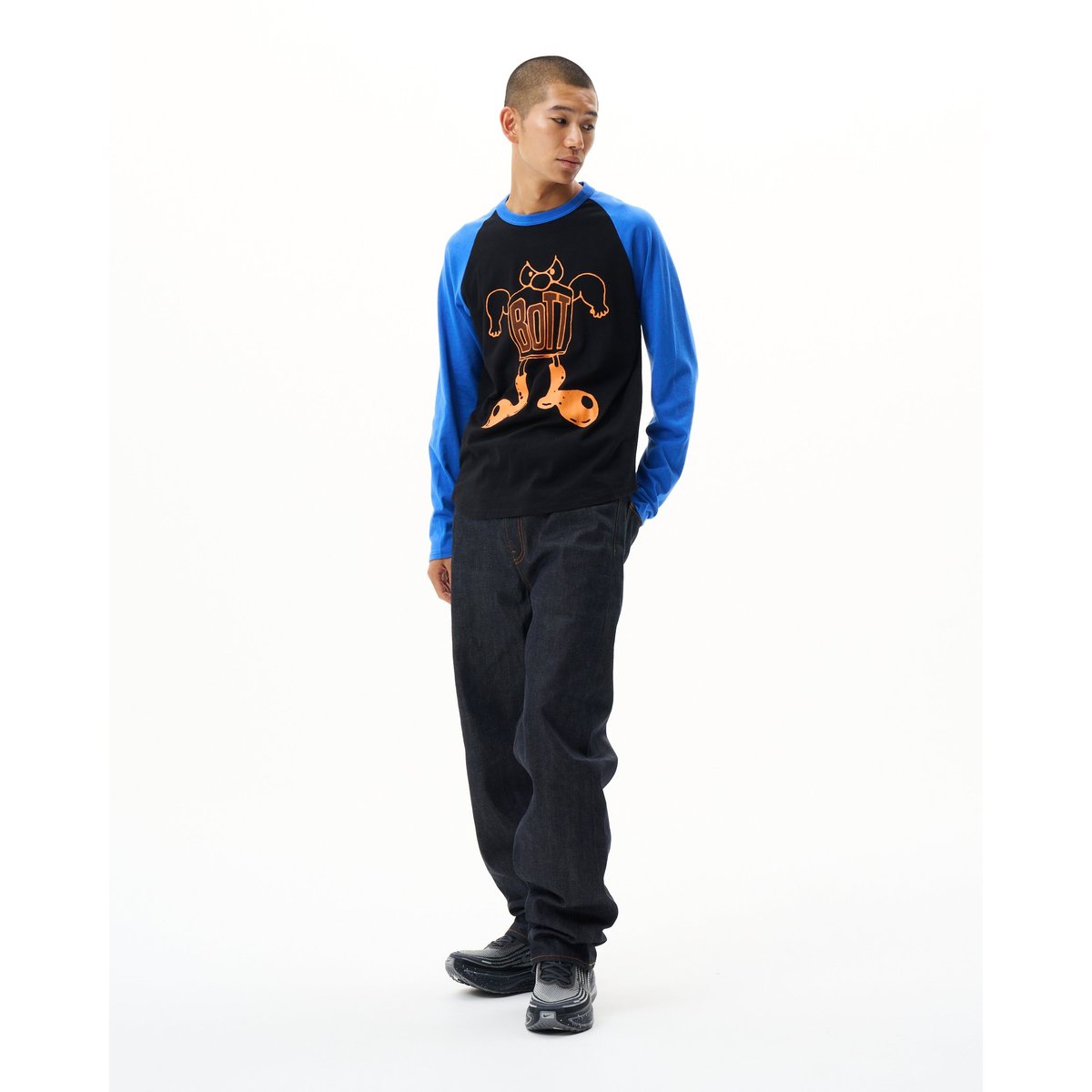 BoTT / BIG BOOTS RAGLAN L/S TEE / BLACK | Sopho