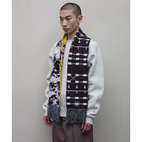 BAL / JACQUARD KNIT SOCCER SCARF / MULTI