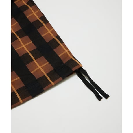 BAL / PLAID WIDE MOUNTAIN PANT / BROWN