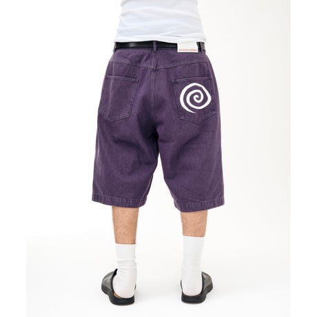 SOL soonerorlater / GURUGURU DENIM SHORTS / PURPLE
