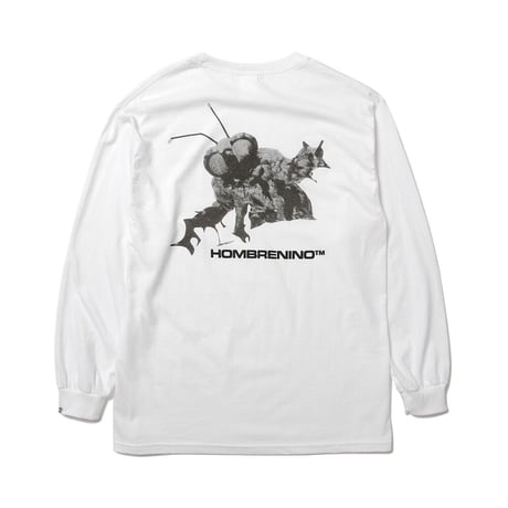 HOMBRE NINO / L/S PRINT TEE (MONSTER) / WHITE