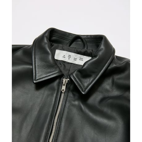 BAL / TECH LEATHER ZIP JACKET  / BLACK