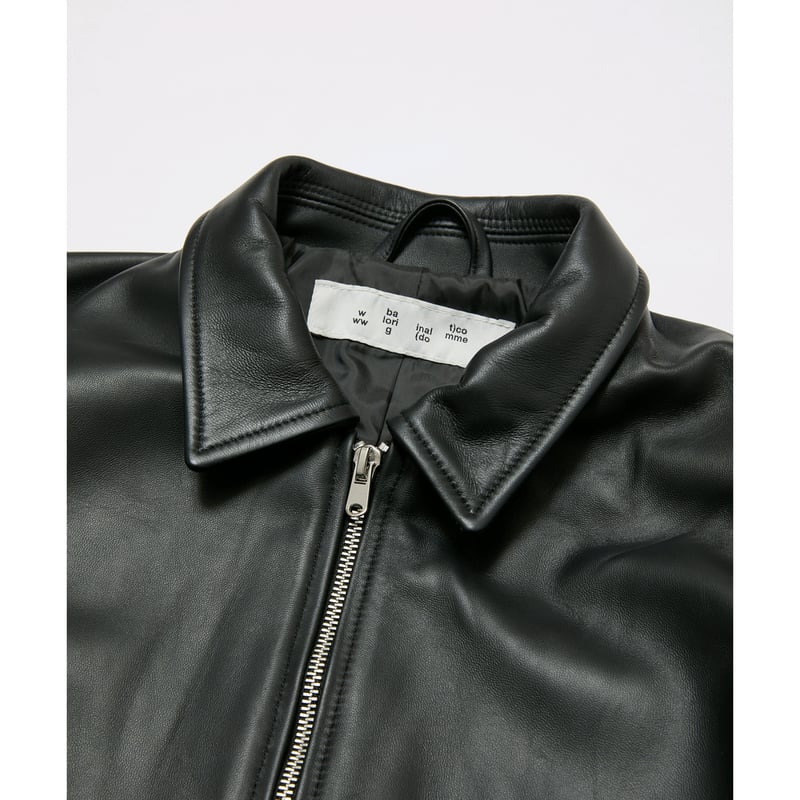 BAL / TECH LEATHER ZIP JACKET / BLACK | Sophomore