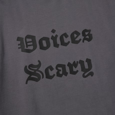 HOMBRE NINO / S/S PRINT TEE (VOICES SCARY) / C.GRAY