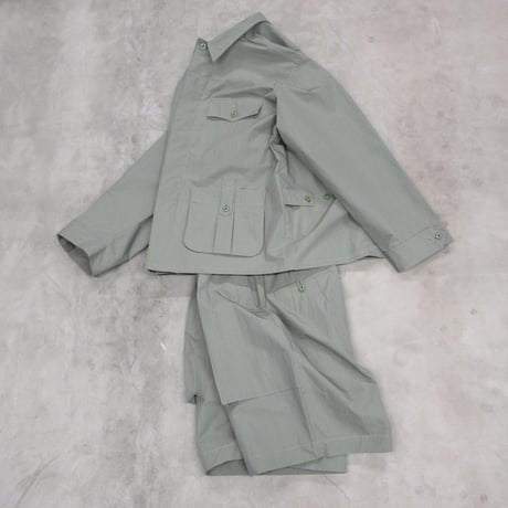 tone / COTTON NYLON GARDEN SHORTS / MOSS