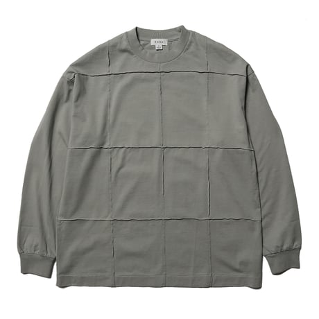 tone / PIMA COTTON PLEATS T SHIRT / SAGE GREEN