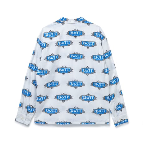 BoTT / LUXE LOGO RAYON SHIRT / WHITE