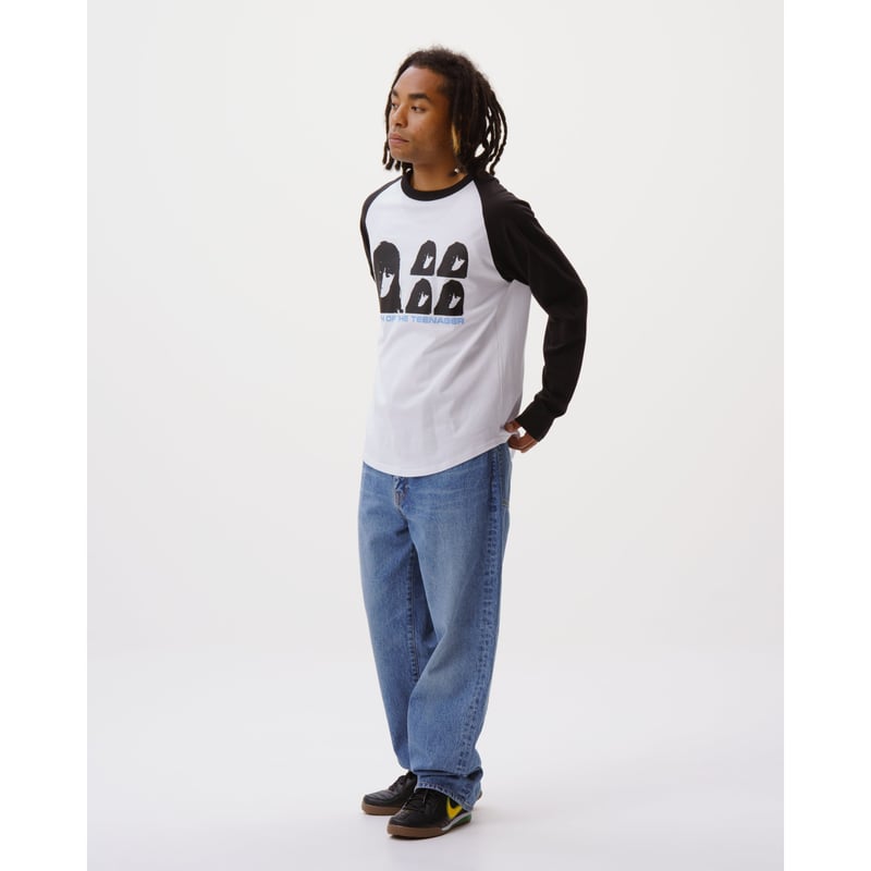 BoTT / DISC RAGLAN L/S TEE / WHITE | Sophomore