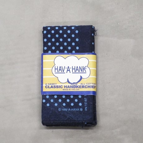 HAV-A-HANK / OVER DYED DOTS HANKY / SAX