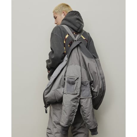 BAL / NYLON TWILL BOMBER / ANTHRACITE