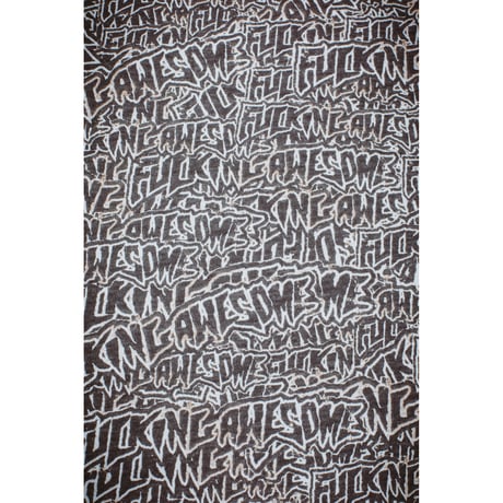 FUCKING AWESOME / BURNT STICKER STAMP TEE / AOP