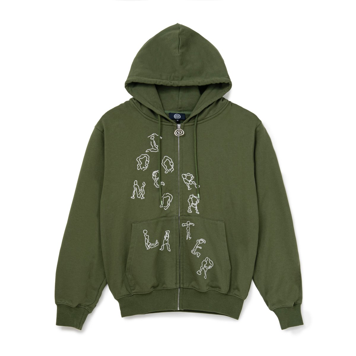 SOL soonerorlater / YOGA ZIP HOODIE / GREEN | S
