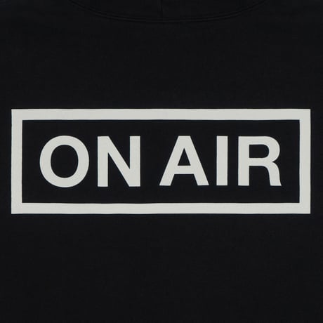 ON-AIR / ON AIR BASIC LOGO FULL ZIP HOODIE / BLACK