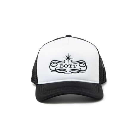 BoTT / LUXE LOGO MESH-BACK 5-PANEL CAP / BLACK