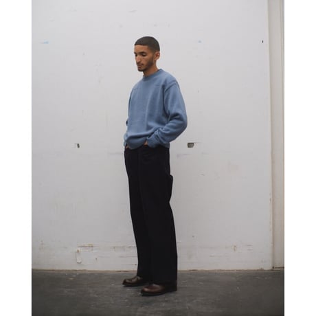 PHIGVEL MAKERS & Co. / CAMEL YARN COMMANDO SWEATER / INK NAVY