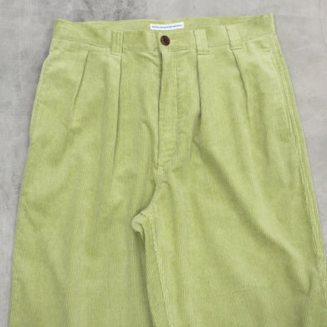 NOROLL / THICK WALK CORDS PANTS / LIME GREEN