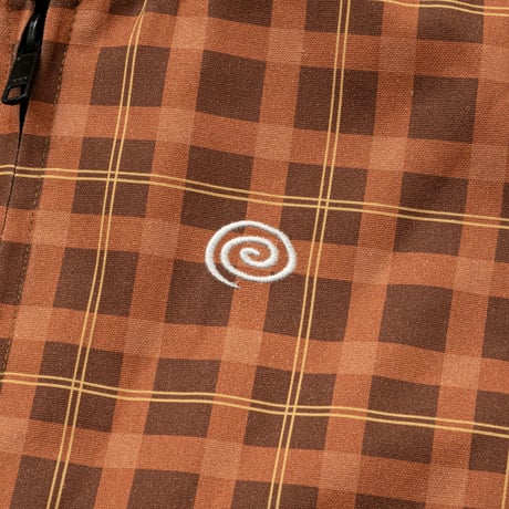 SOL soonerorlater / REVERSIBLE CHECKED VEST / BROWN