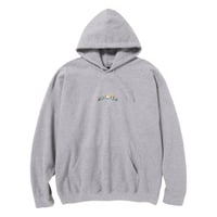 ALWAYTH / MULTI COLORED EMBROIDERY HOODIE / HEATHER GRAY