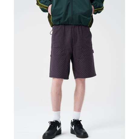 BoTT / PLAID DOUBLE KNEE SHORT / BROWN