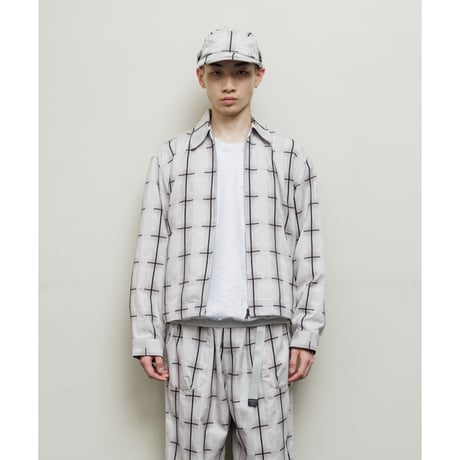 BAL / PLAID ZIP SHIRT BLOUSON / GRAY
