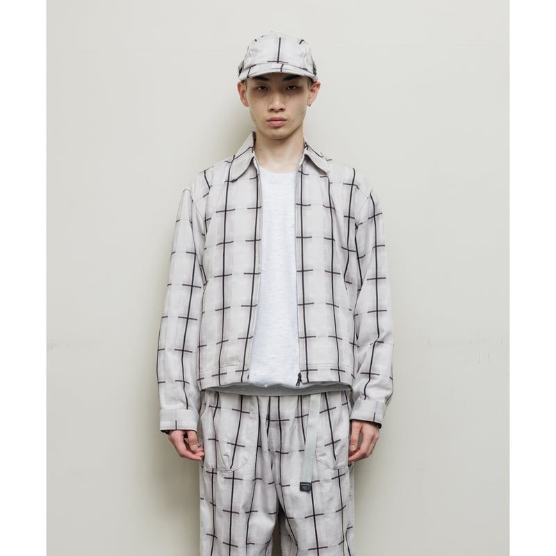BAL / PLAID ZIP SHIRT BLOUSON / GRAY | Sophomore