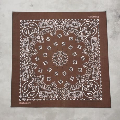 Sophomore / LOGO BANDANA / BROWN