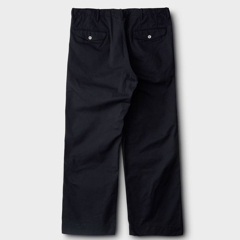 PHIGVEL MAKERS & CO. ブラックチノパン PHIGVEL（フィグベル）｜OFFICER TROUSERS REGULAR オフィサーズ