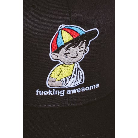 FUCKING AWESOME / EMBROIDERED WANTO KIDS 6-PANEL HAT / BLACK
