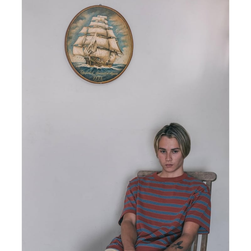 PHIGVEL MAKERS & Co. / BORDER SHORT SLEEVE TOP