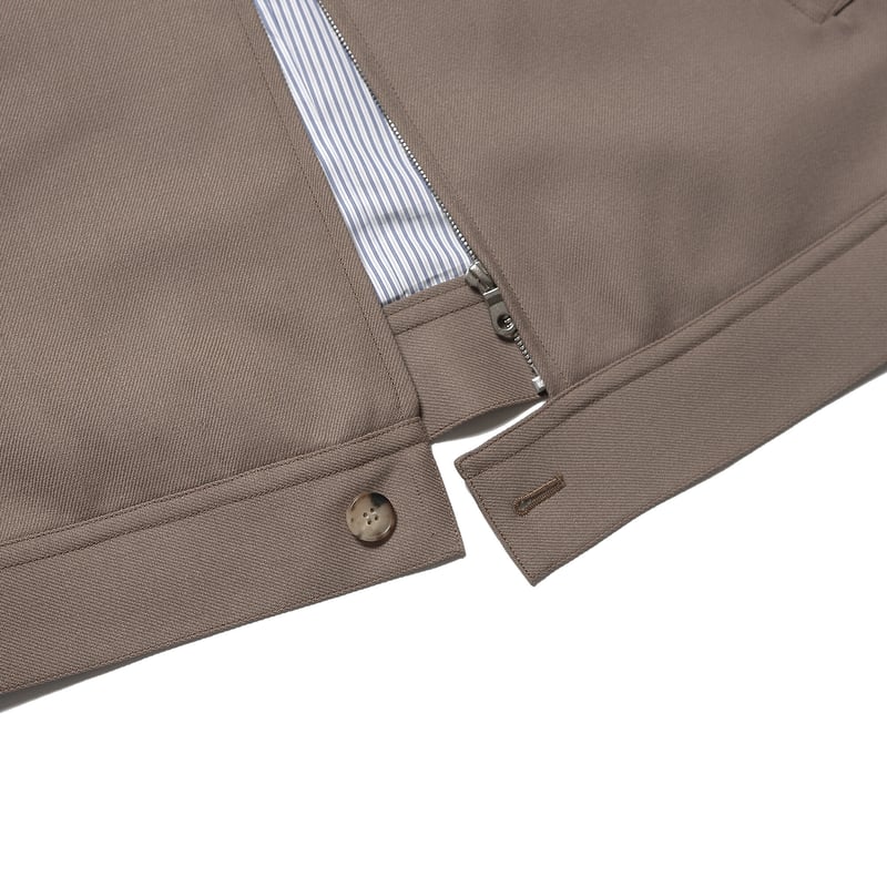 tone / CAVALRY TWILL ZIP UP BLOUSON / CINNAMON 