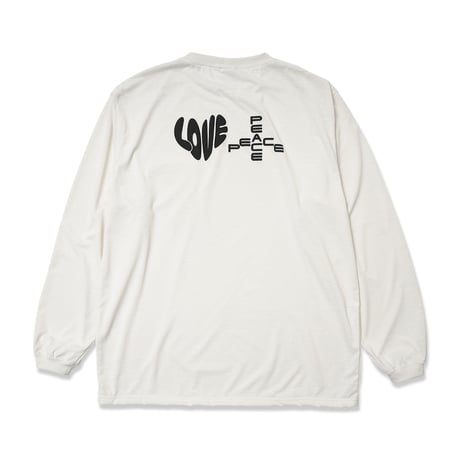GARBAGE / POCKET LS TEE (L&P) / OFF WHITE (BLACK PRINT)