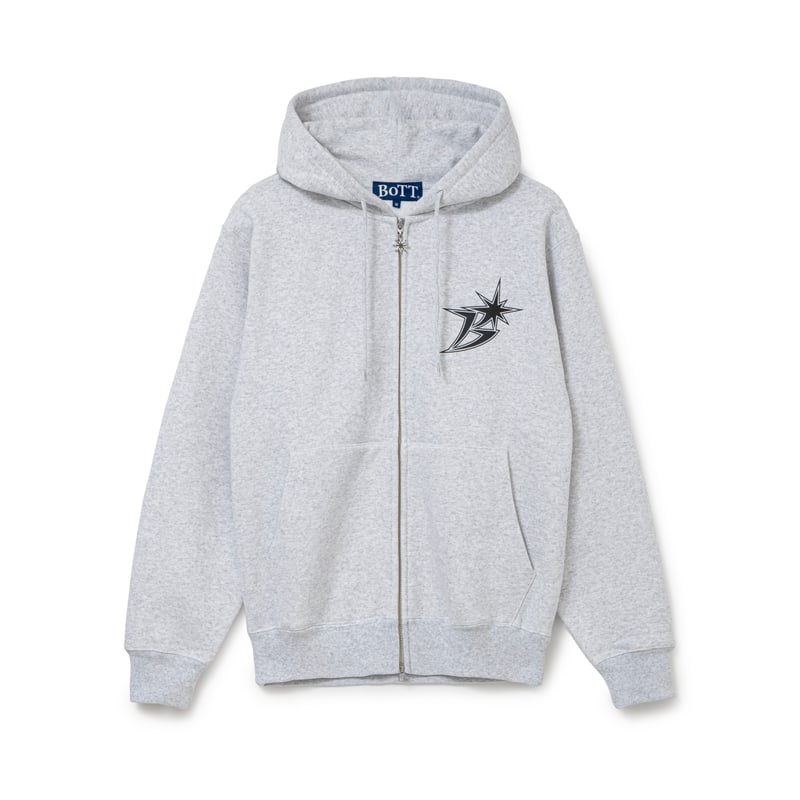 BoTT / B LOGO ZIP HOODIE / ASH | Sophomore