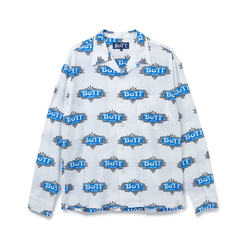BoTT / LUXE LOGO RAYON SHIRT / WHITE | Sophomore