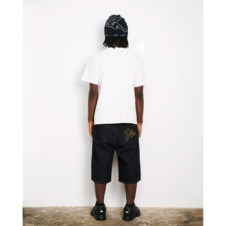 SPECIAL GUEST K.K. / FAUX FUR PATCH TEE / WHITE