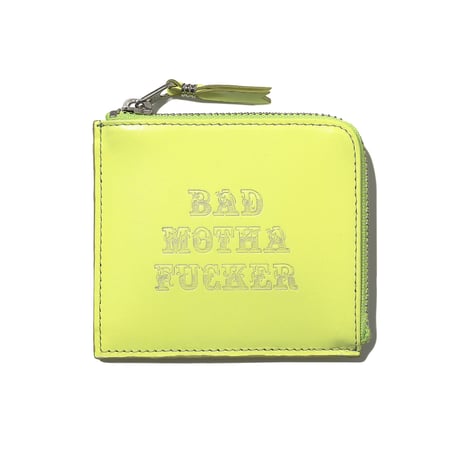 HOMBRE NINO / B.M.F ZIP LEATHER WALLET / YELLOW