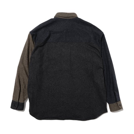 HOMBRE NINO / CRAZY PATTERN SHIRT / NAVY
