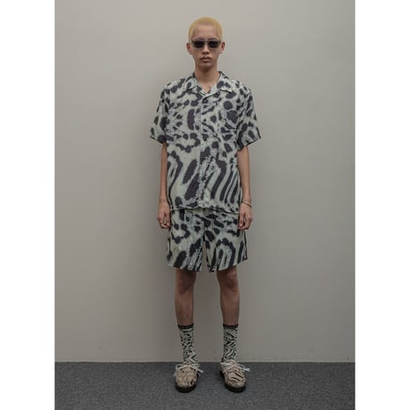 BAL / ACID ANIMAL RAYON SS SHIRT / GRAY