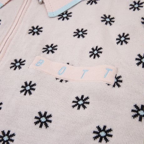 BoTT / CREATIVITY JACQUARD KINT POLO / PINK