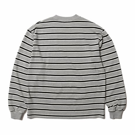 HOMBRE NINO / STRIPE L/S TEE / GRAY
